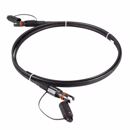 IP68 APC/Upc G652D Ftta 유전체 케이블 편평한 섬유 케이블은 옥외 방수 접속 코드를 주문을 받아서 만듭니다