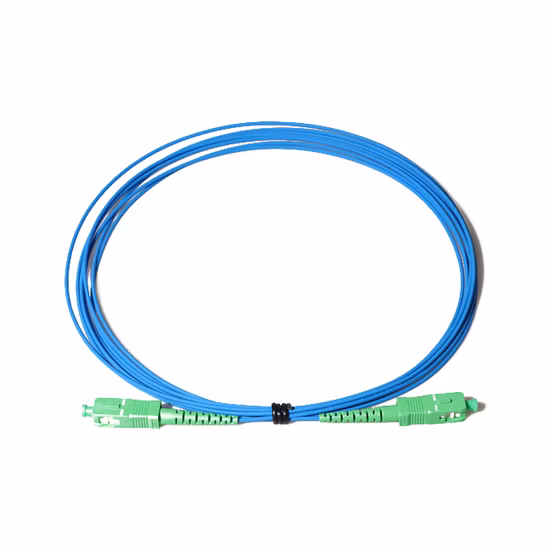 Sc/Upc-Sc/APC 싱글모드 단순한 LSZH PVC Ofnp Ofnr 황색 광섬유 접속 코드