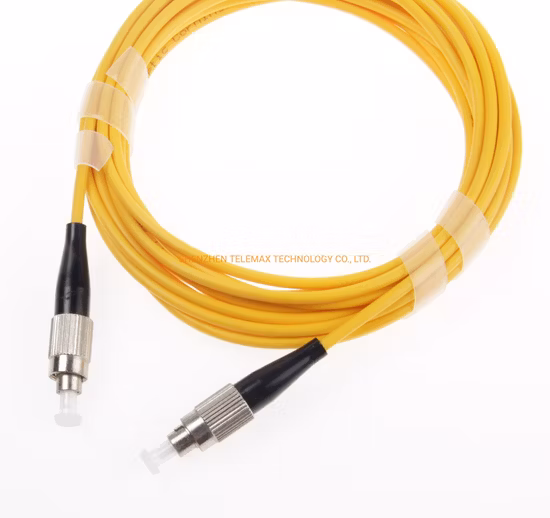 광섬유 패치 케이블 FC/Upc-FC/Upc OS2 9/125 싱글모드 단순 외경: 3.0mm PVC